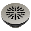 DELTA 4" Prefab Round Shower Drain — Stainless