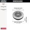 DELTA 4" Prefab Round Shower Drain — Chrome