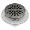 DELTA 4" Tile-In Round Shower Drain — Black Stainless