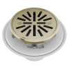 DELTA 4" Tile-In Round Shower Drain — Polished Nickel
