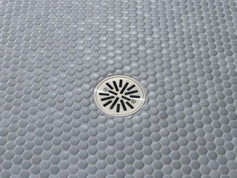 DELTA 4" Tile-In Round Shower Drain — Stainless