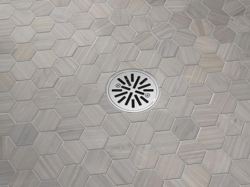 DELTA 4" Tile-In Round Shower Drain — Chrome