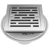 DELTA 4" Tile-In Square Shower Drain — Chrome