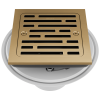 DELTA 4" Tile-In Square Shower Drain — Champagne Bronze