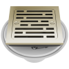 DELTA 4" Tile-In Square Shower Drain — Polished Nickel