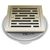 DELTA 4" Tile-In Square Shower Drain — Polished Nickel