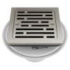 DELTA 4" Tile-In Square Shower Drain — Stainless