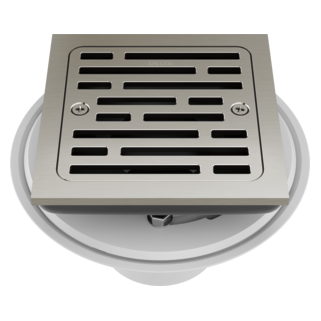 DELTA 4" Tile-In Square Shower Drain — Stainless
