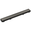 DELTA 24" Reversible Linear Shower Drain Trim — Black Stainless