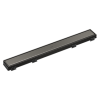DELTA 24" Reversible Linear Shower Drain Trim — Black Stainless
