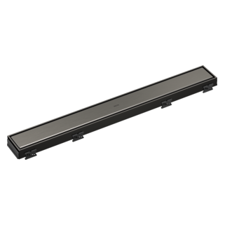 DELTA 24" Reversible Linear Shower Drain Trim — Black Stainless