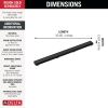 DELTA 36" Reversible Linear Shower Drain Trim — Matte Black