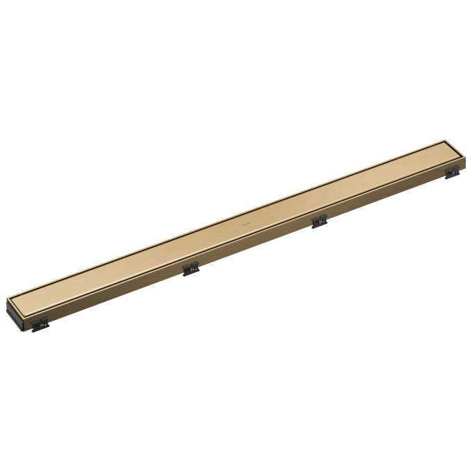 DELTA 36" Reversible Linear Shower Drain Trim — Champagne Bronze