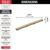 DELTA 36" Reversible Linear Shower Drain Trim — Champagne Bronze