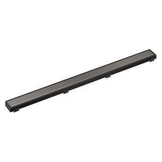 DELTA 36" Reversible Linear Shower Drain Trim — Black Stainless