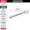 DELTA 36" Reversible Linear Shower Drain Trim — Stainless