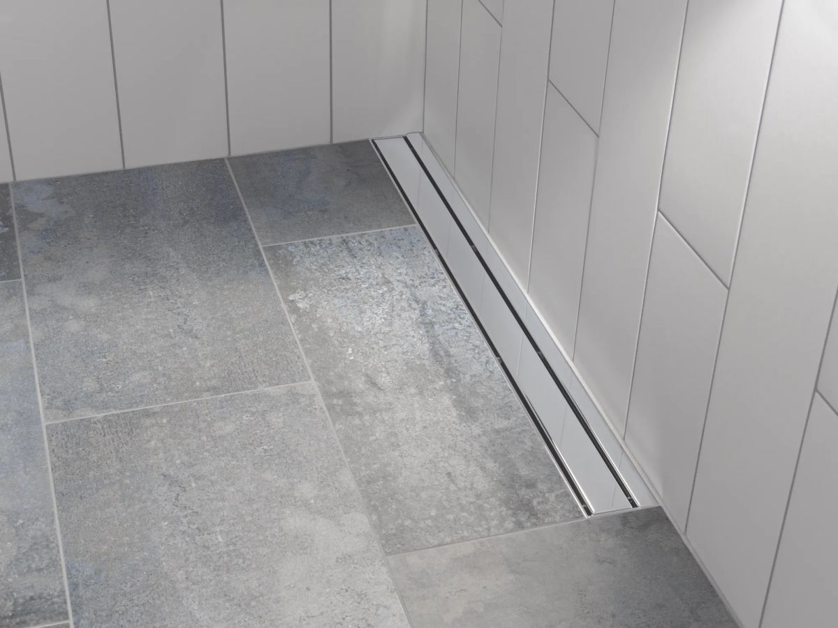 DELTA 36" Reversible Linear Shower Drain Trim — Chrome
