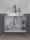 DELTA Trinsic Single Handle Pull-Down Kitchen Faucet — Matte Black
