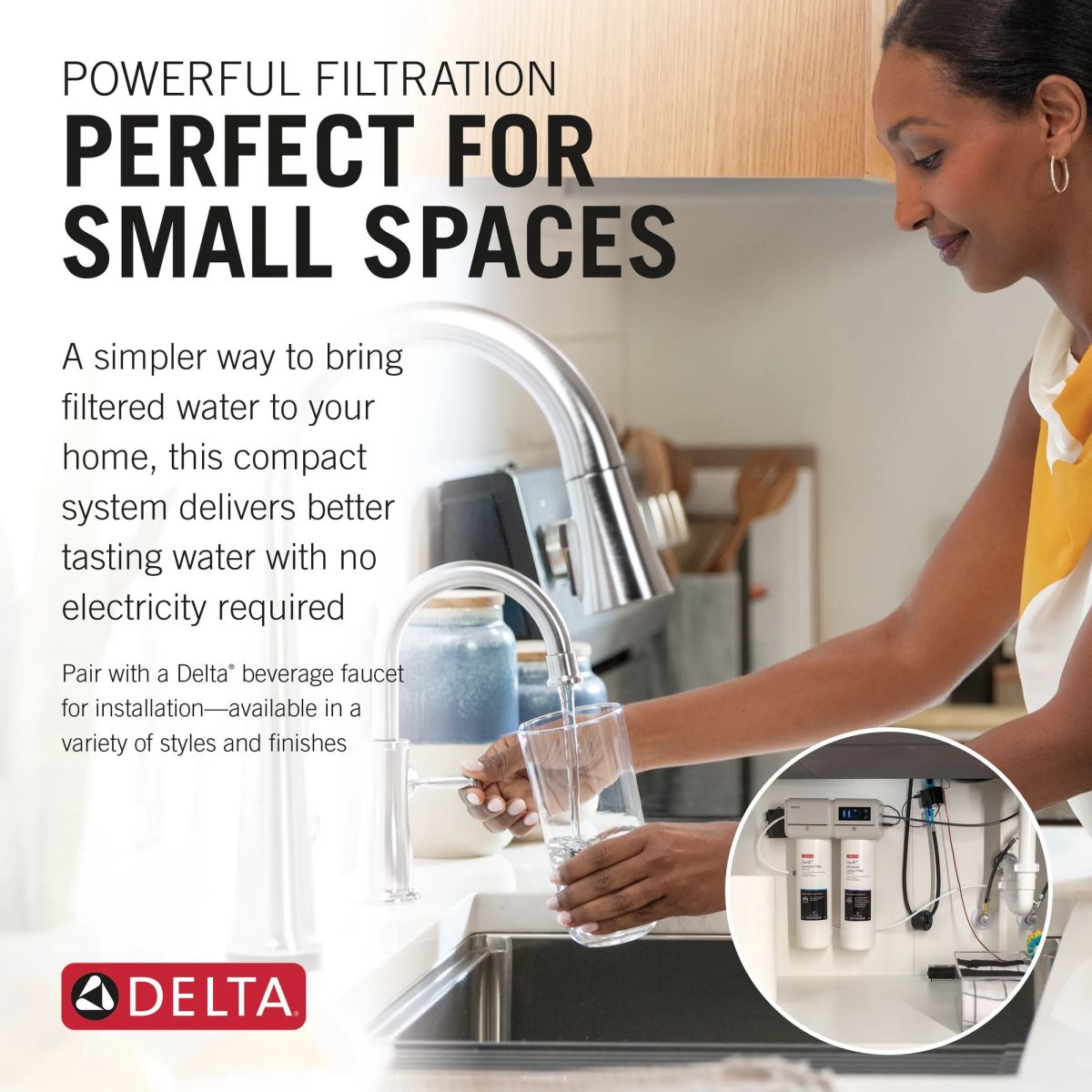 DELTA Clarifi 2-Stage Under Sink Advanced Water Filtration System — Not Applicable