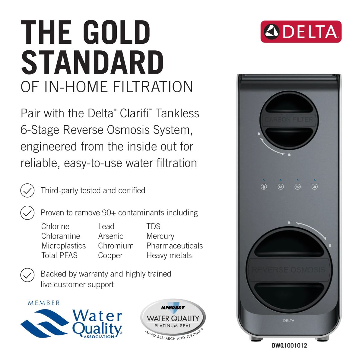 DELTA Clarifi Contemporary Beverage Faucet — Stainless