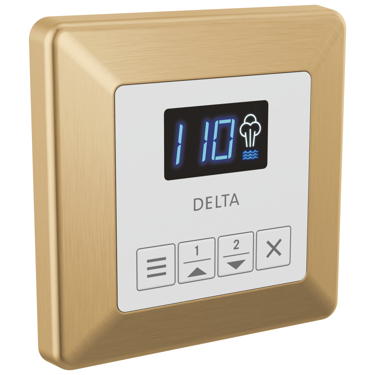 DELTA Universal Showering Components Square Steam Control — Lumicoat® Champagne Bronze