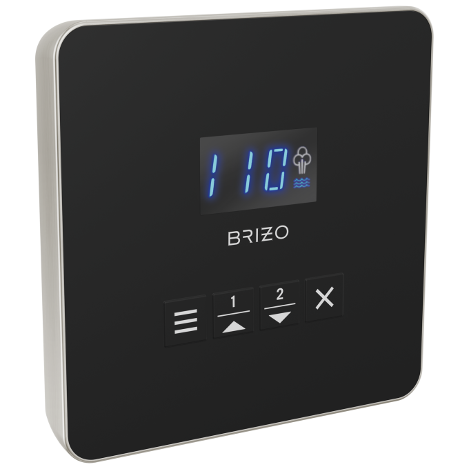 BRIZO Other Mystix Square Steam Control — Brushed Nickel