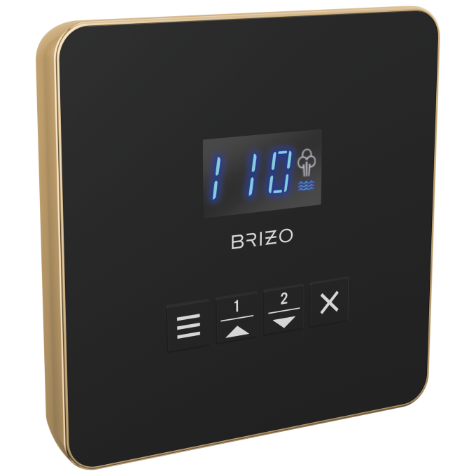 BRIZO Other Mystix Square Steam Control — Polished Gold