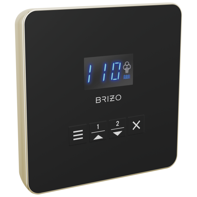 BRIZO Other Mystix Square Steam Control — Polished Nickel
