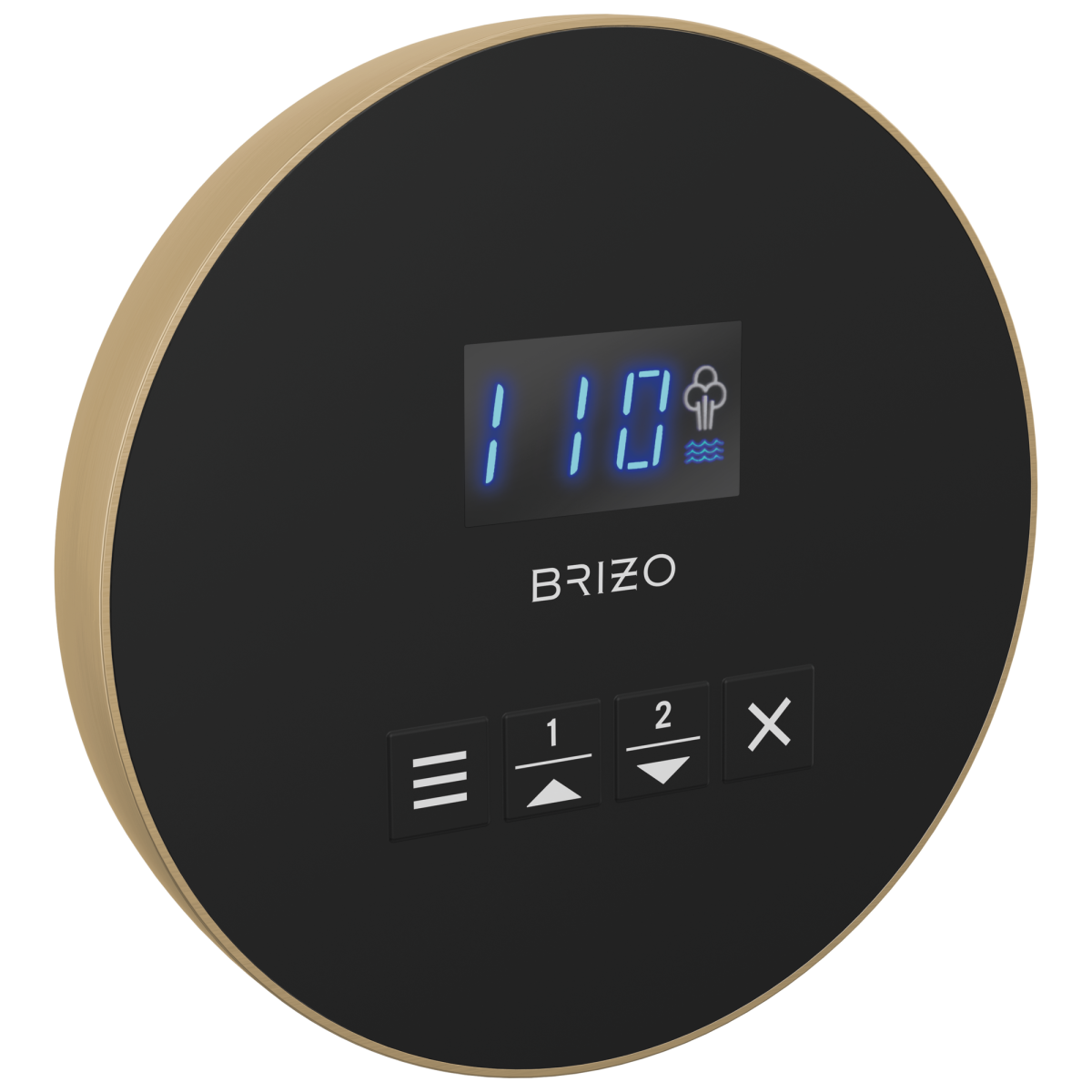BRIZO Other Mystix Round Steam Control — Luxe Gold