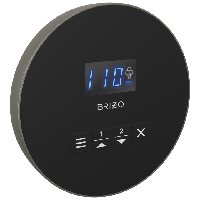 BRIZO Other Mystix Round Steam Control — Luxe Steel