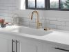DELTA Trinsic Single Handle Pull-Down Bar / Prep Faucet — Champagne Bronze