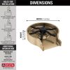 DELTA Other Metal Glass Rinser — Champagne Bronze