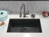 DELTA Broderick Single Handle Pull-Down Kitchen Faucet With Touch2O  Technology — Black Stainless