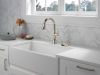 DELTA Cassidy Single Handle Pull-Down Kitchen Faucet — Lumicoat® Polished Nickel