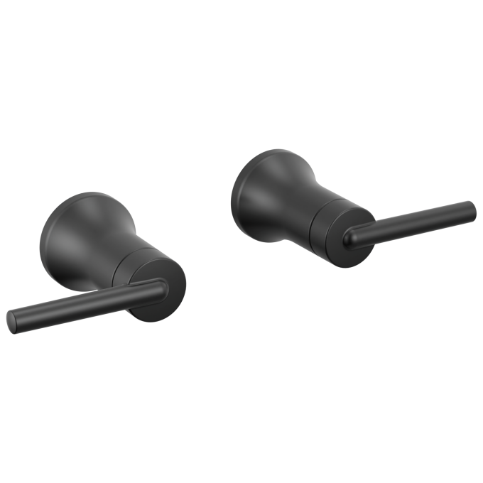 DELTA Trinsic Lever Handle -Wall Mount Lav — Matte Black