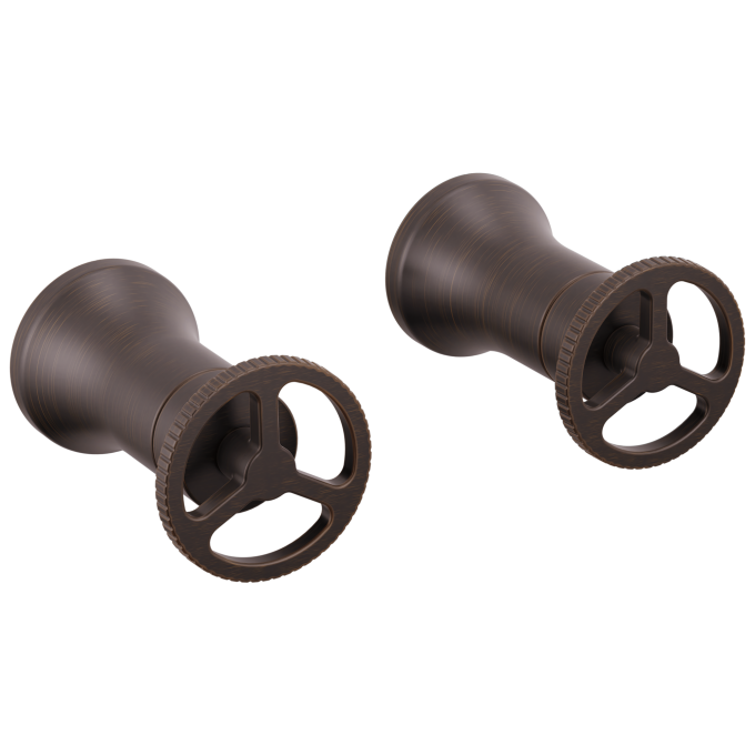 DELTA Trinsic Wheel Handle - Wall Mount Lav — Venetian Bronze