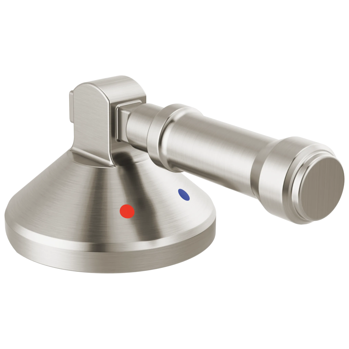DELTA Broderick 3-Hole Roman Tub w/Hand Shower - Handle Kit-Level — Lumicoat® Stainless