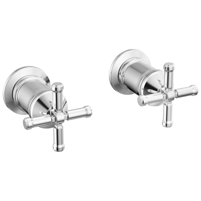 DELTA Broderick Wall Mount Tub Filler Handle Kit-Cross — Lumicoat® Chrome