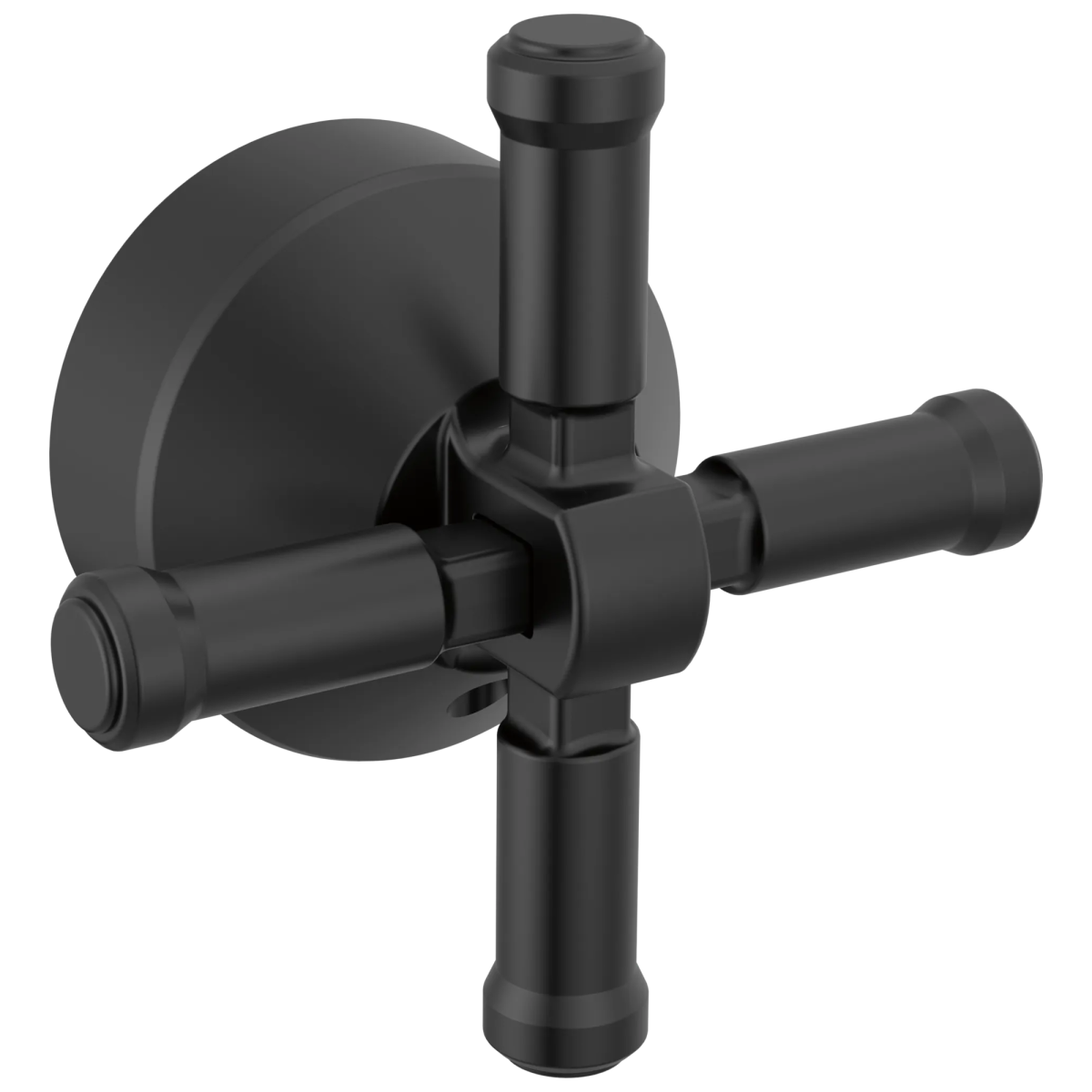 DELTA Broderick Free Standing Tub Filler Handle Kit-Cross — Matte Black