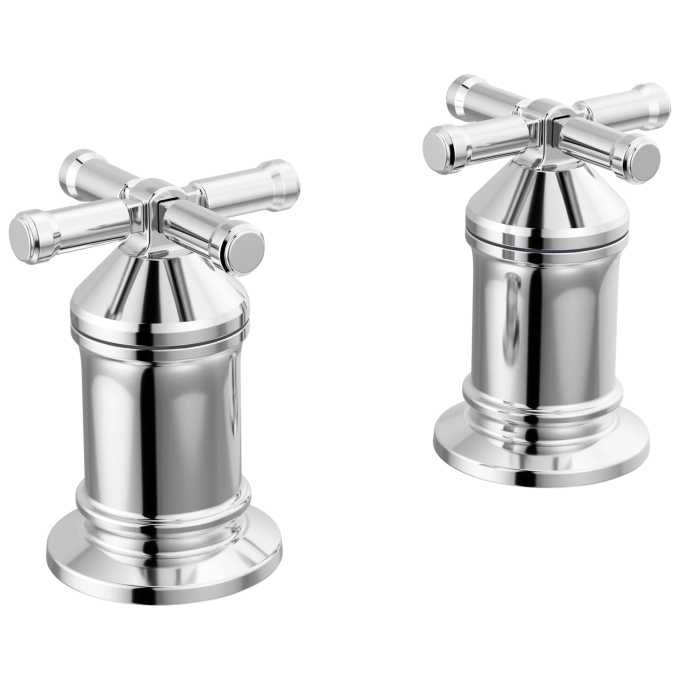 DELTA Broderick 2 Handle Roman Tub handle Kit-Cross — Lumicoat® Chrome