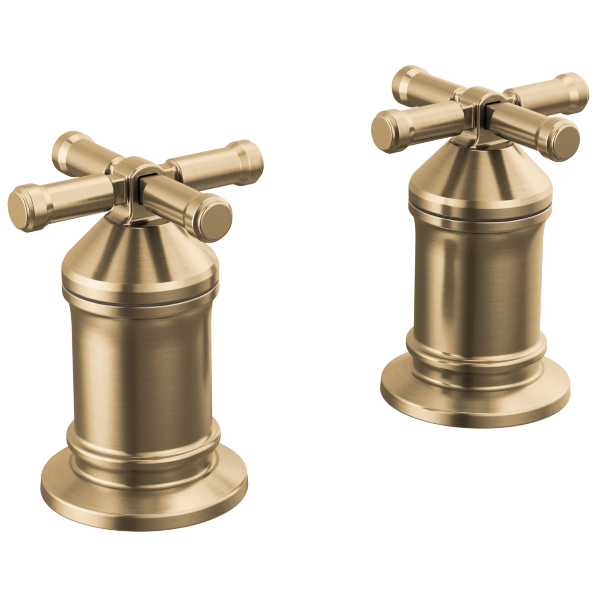 DELTA Broderick 2 Handle Roman Tub handle Kit-Cross — Lumicoat® Champagne Bronze