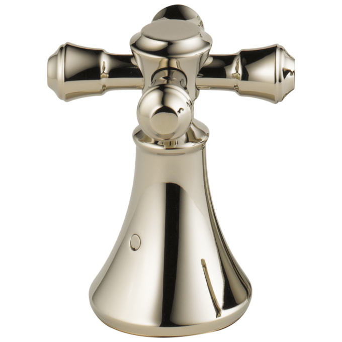 DELTA Cassidy Metal Cross Handle Set - Roman Tub — Polished Nickel