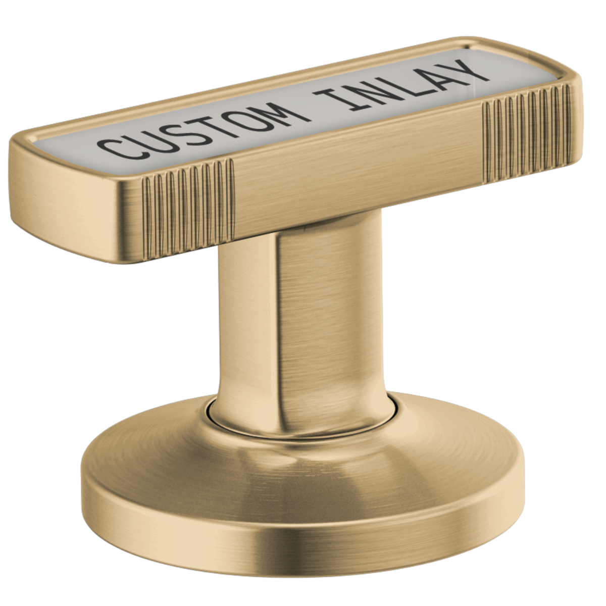 BRIZO Kintsu Widespread Lavatory Knob with Custom Inlay Handle Kit — Luxe Gold