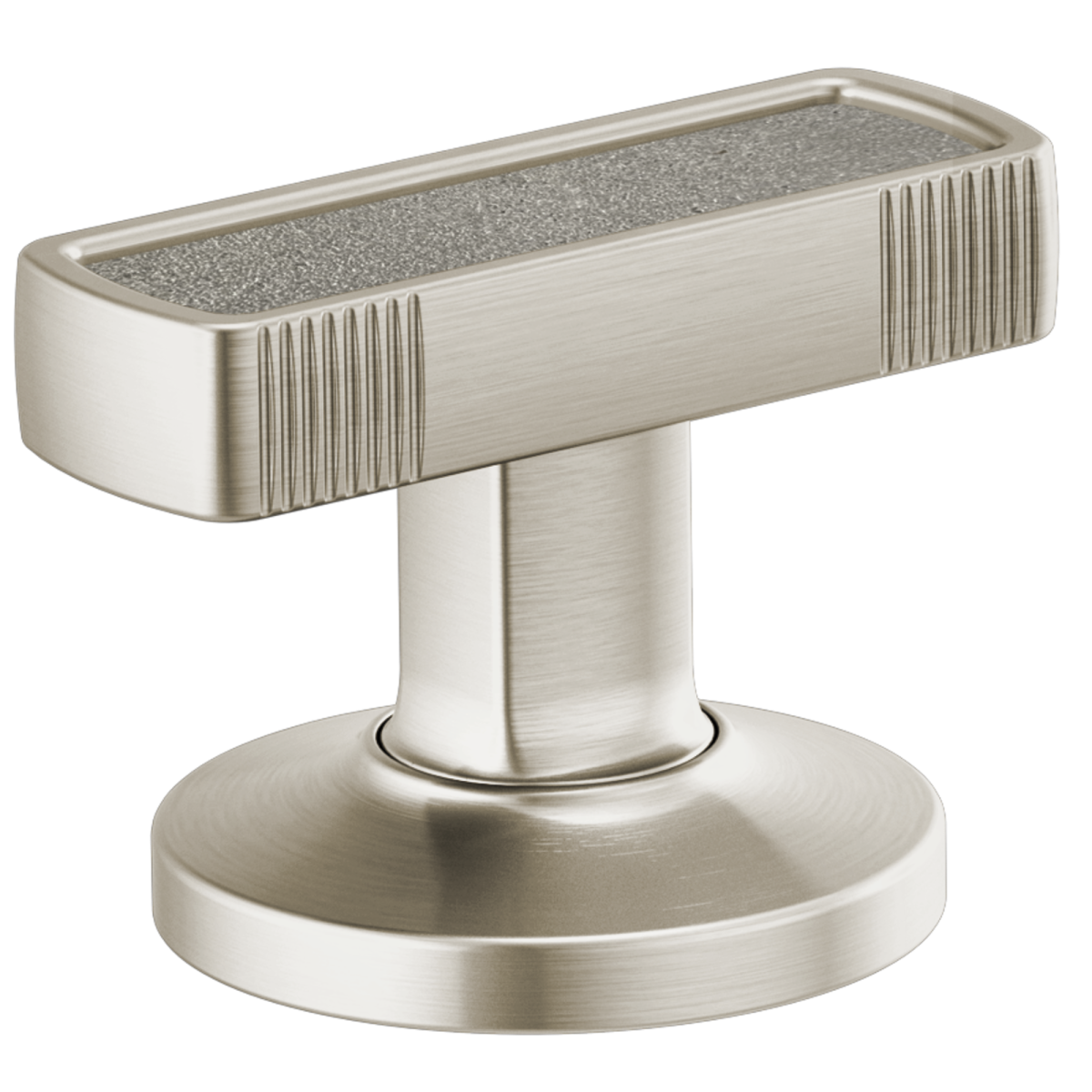 BRIZO Kintsu Widespread Lavatory Knob with Concrete Inlay Handle Kit — Luxe Nickel