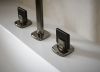 BRIZO Allaria Widespread Lavatory Knob Handle Kit — Brilliance Black Onyx / Matte Black
