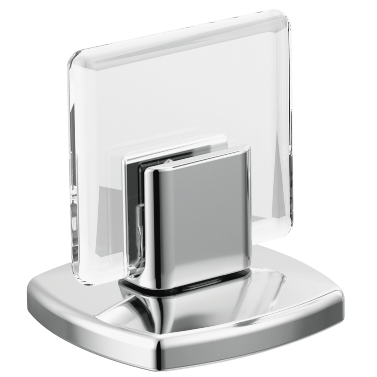 BRIZO Allaria Widespread Lavatory Knob Handle Kit — Polished Chrome / Clear Acrylic