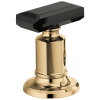BRIZO Invari Widespread Lavatory Black Crytal Knob Handle Kit — Polished Gold / Black Crystal