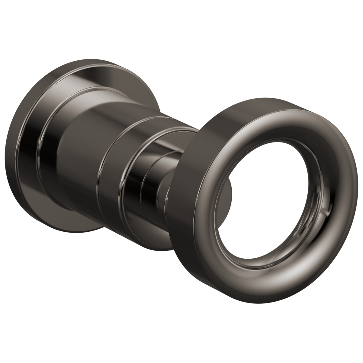 BRIZO Roccesco Single-Handle Wall Mount Lavatory Knob Handle Kit — Brilliance Black Onyx