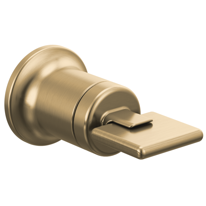 BRIZO Allaria Two-Hole, Single-Handle Wall Mount Lavatory Faucet Knob Handle Kit — Luxe Gold