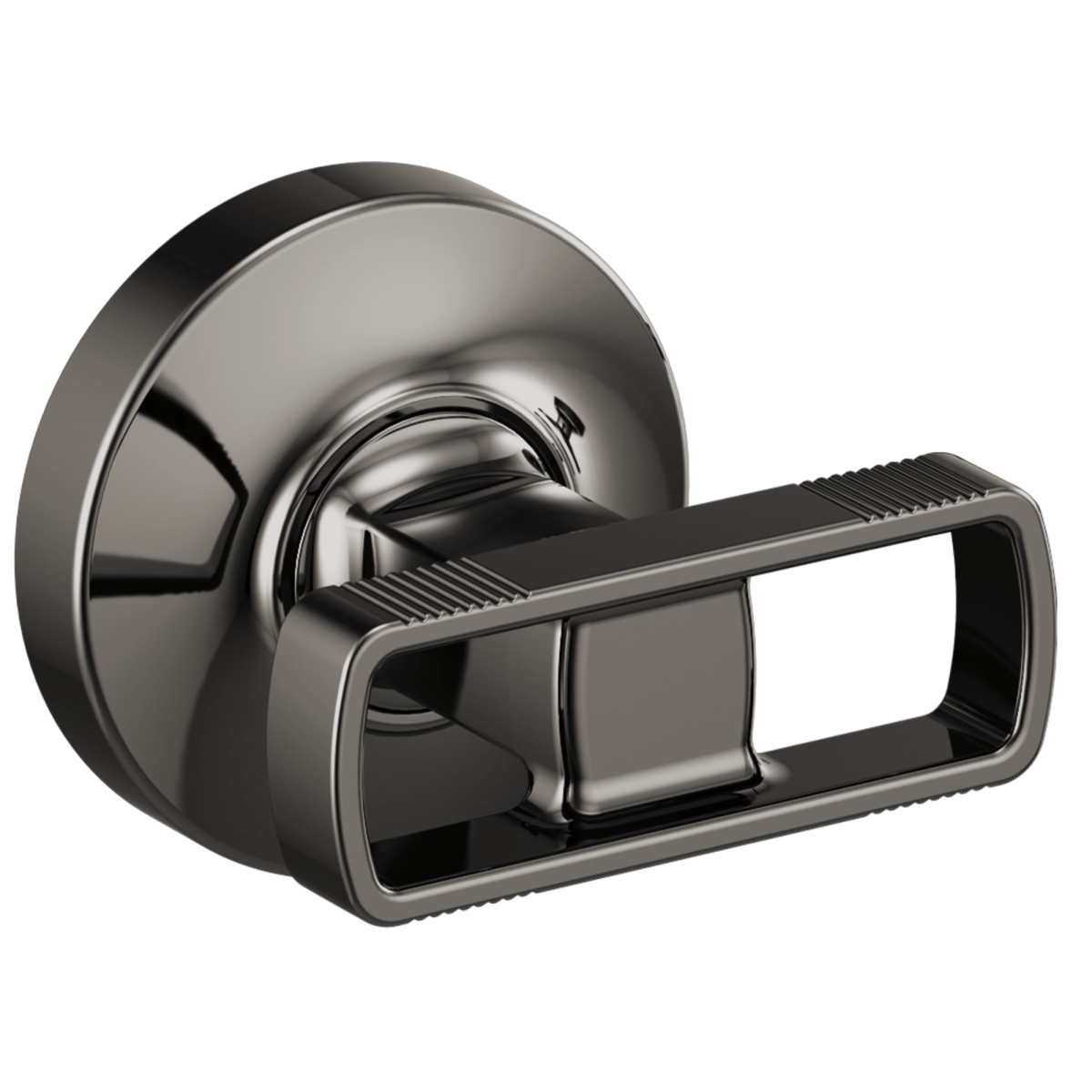 BRIZO Kintsu Two-Handle Wall Mount Tub Filler Knob Handle Kit — Brilliance Black Onyx